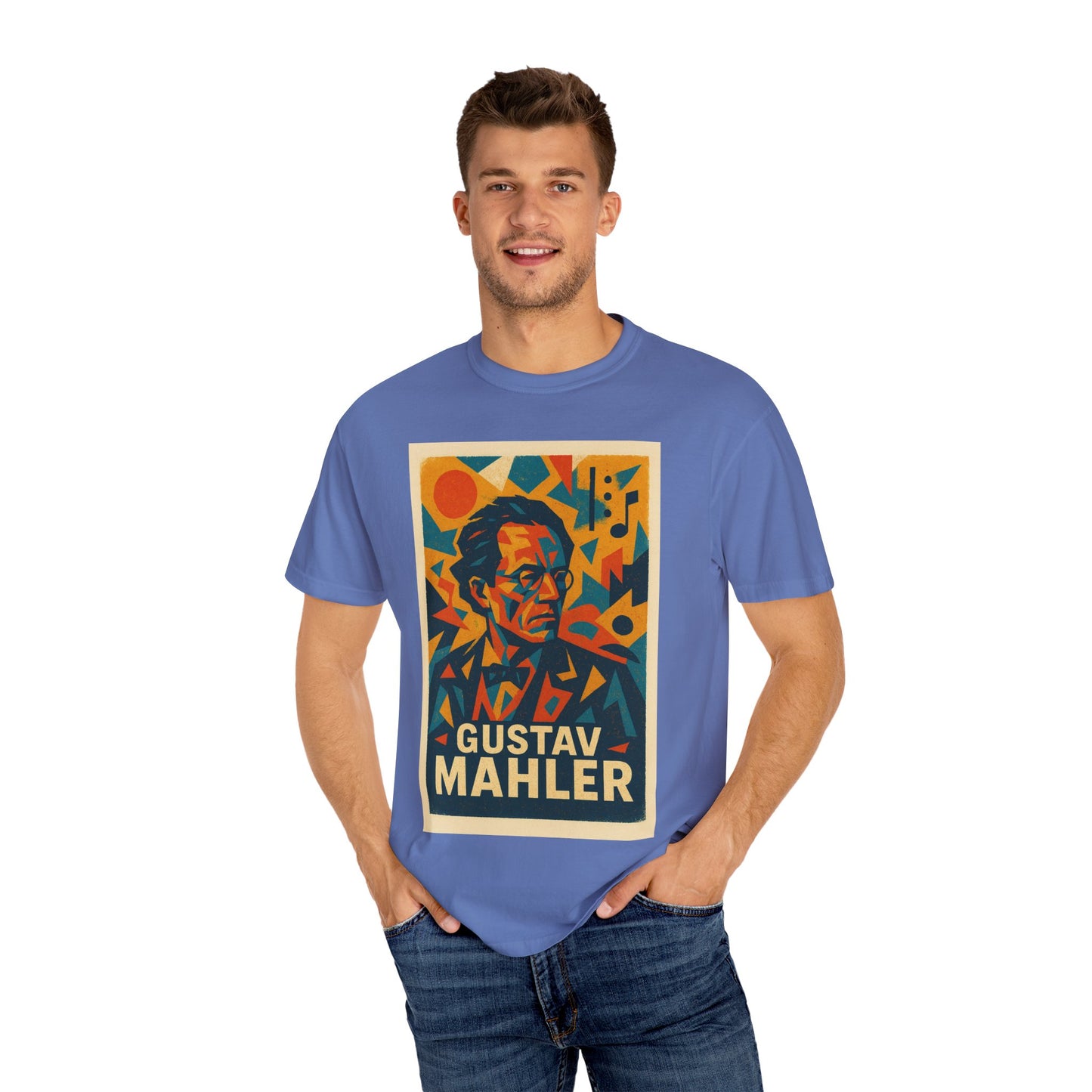 Gustav Mahler Vintage Art Tee – Bold Composer Shirt for Music Lovers