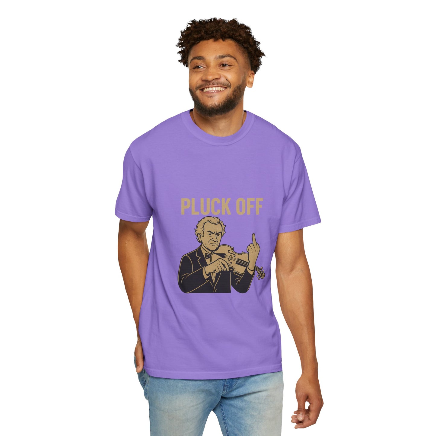 Pluck Off Violinist Tee – Classical Sass, Street-Class Attitude