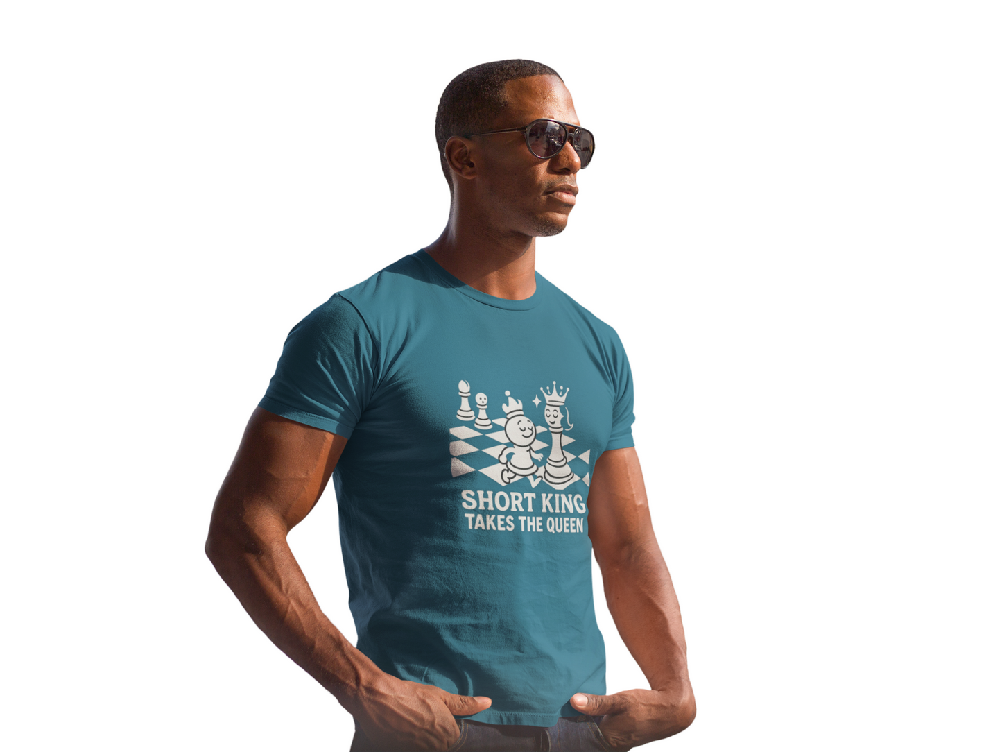 Short King Takes the Queen – Funny Chess Love T-Shirt