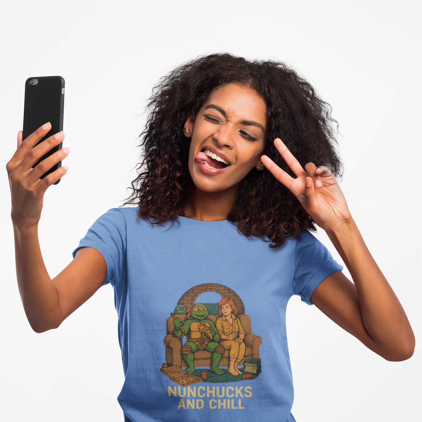 Nunchucks and Chill – TMNT Pizza Night Tee