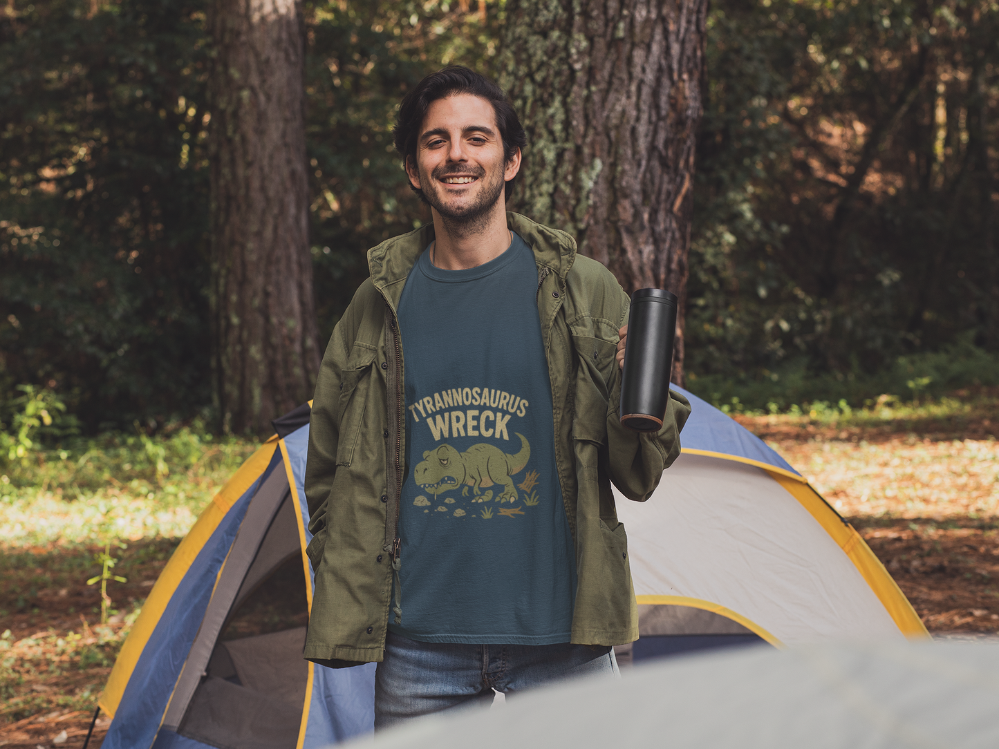 Tyrannosaurus Wreck – Dino Disaster Mood Tee