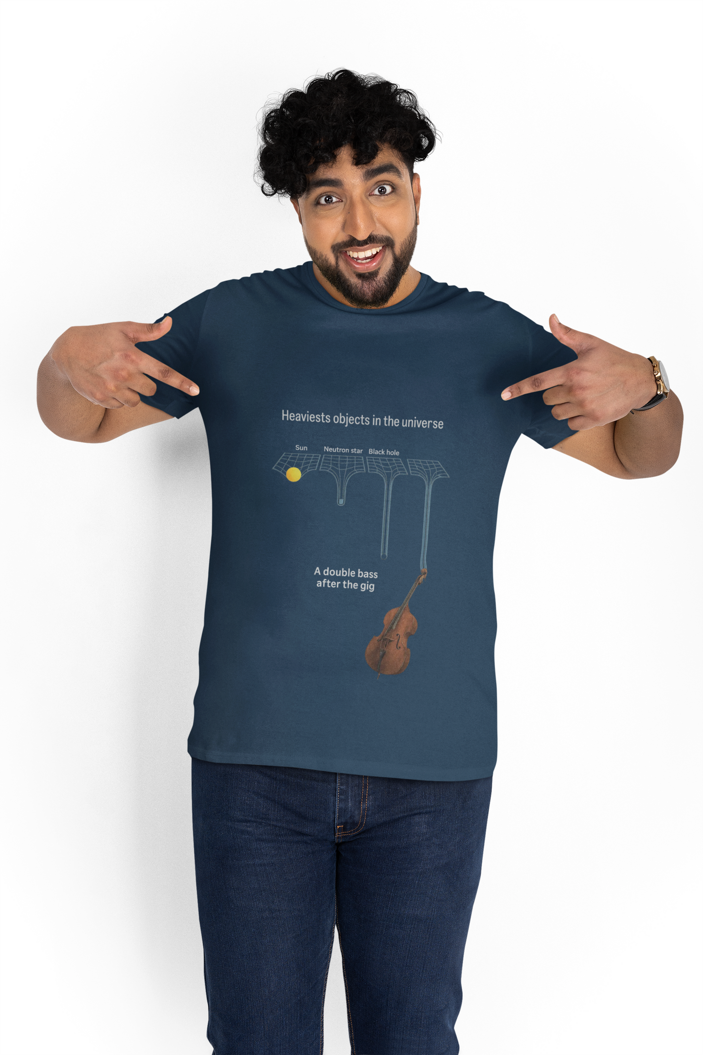 Heaviest Objects in the Universe – Double Bass After the Gig T-Shirt