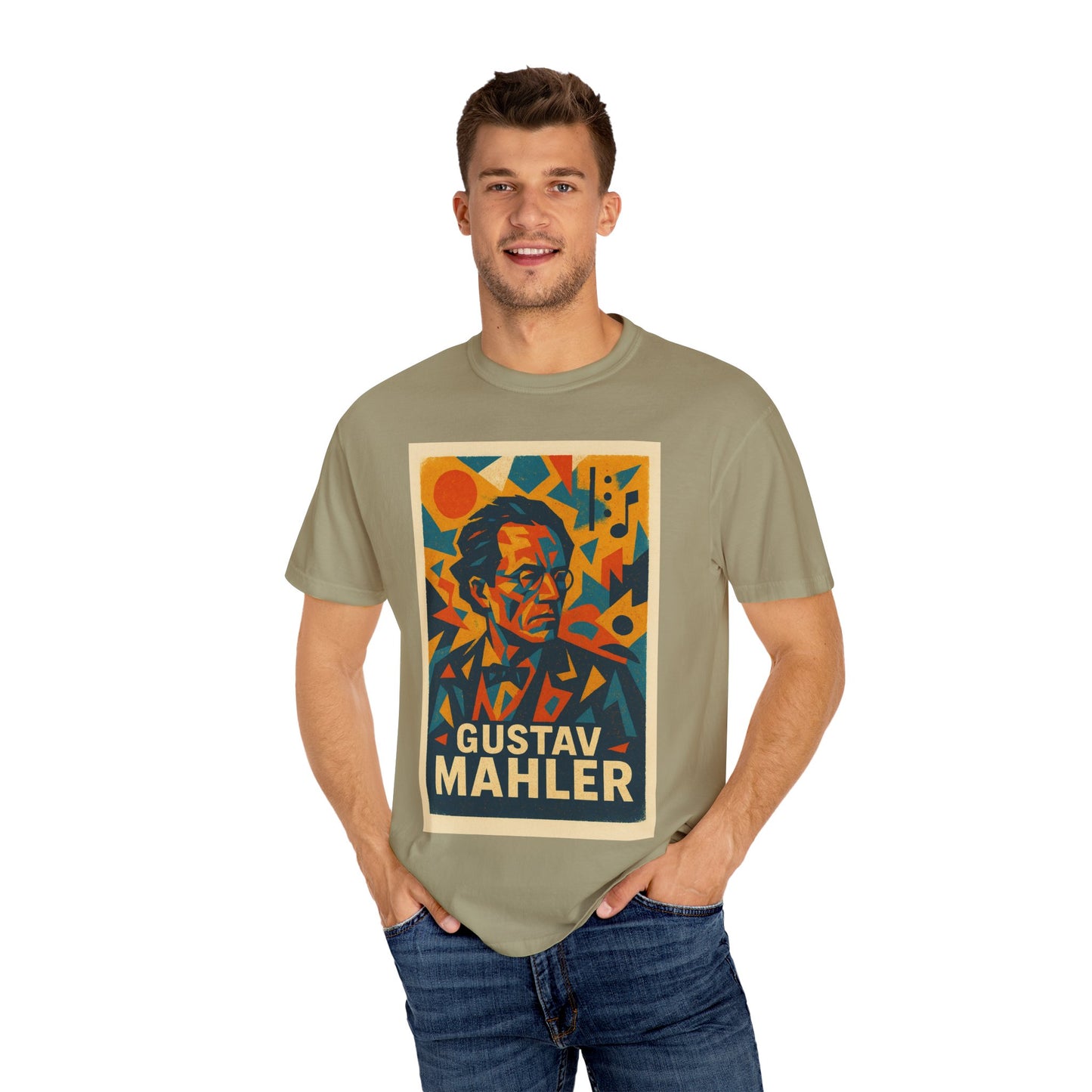 Gustav Mahler Vintage Art Tee – Bold Composer Shirt for Music Lovers