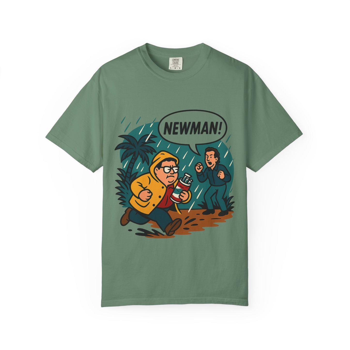 “Newman! Jurassic Crossover” Unisex T-Shirt – Seinfeld x Dino Adventure Parody Tee