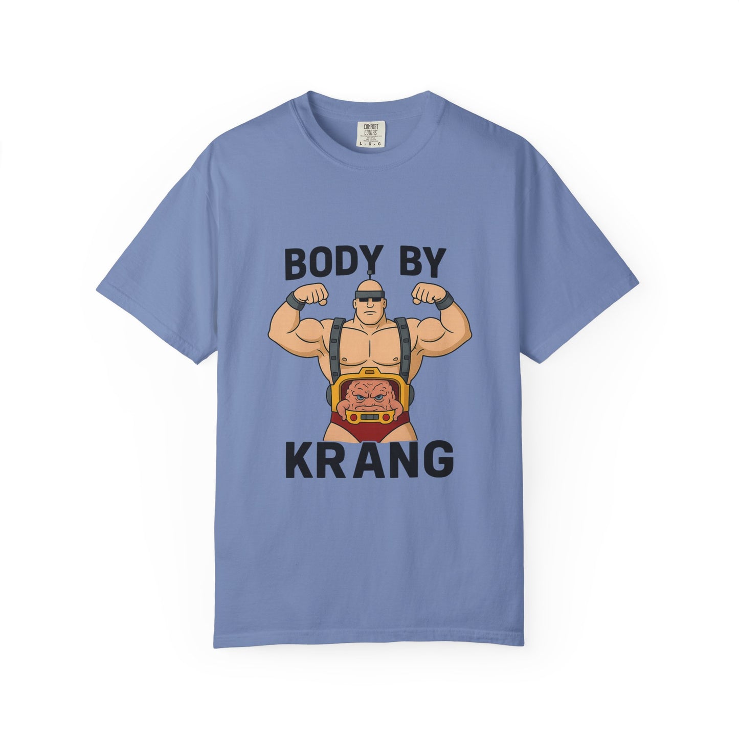 Body by Krang – Flexing Android Villain T Shirt