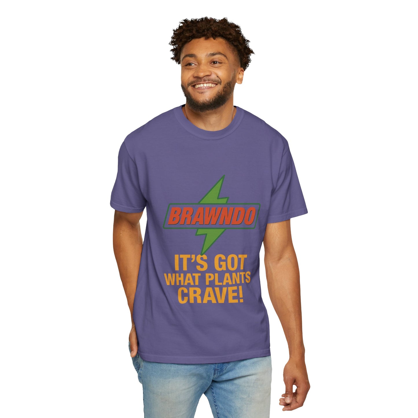 BRAWNDO “It’s Got What Plants Crave!” Unisex Graphic Tee