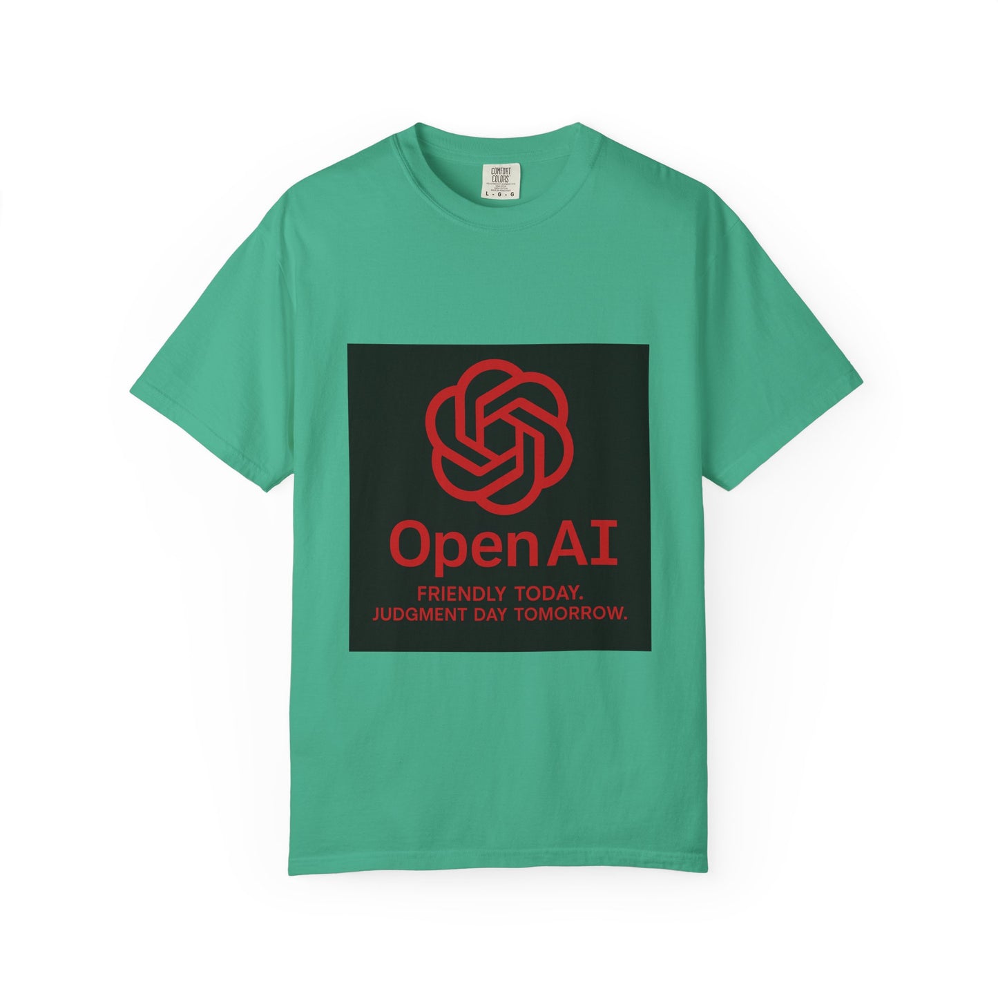 OpenAI Judgment Day Tee – Funny AI Parody Shirt, Tech Humor Graphic Tee