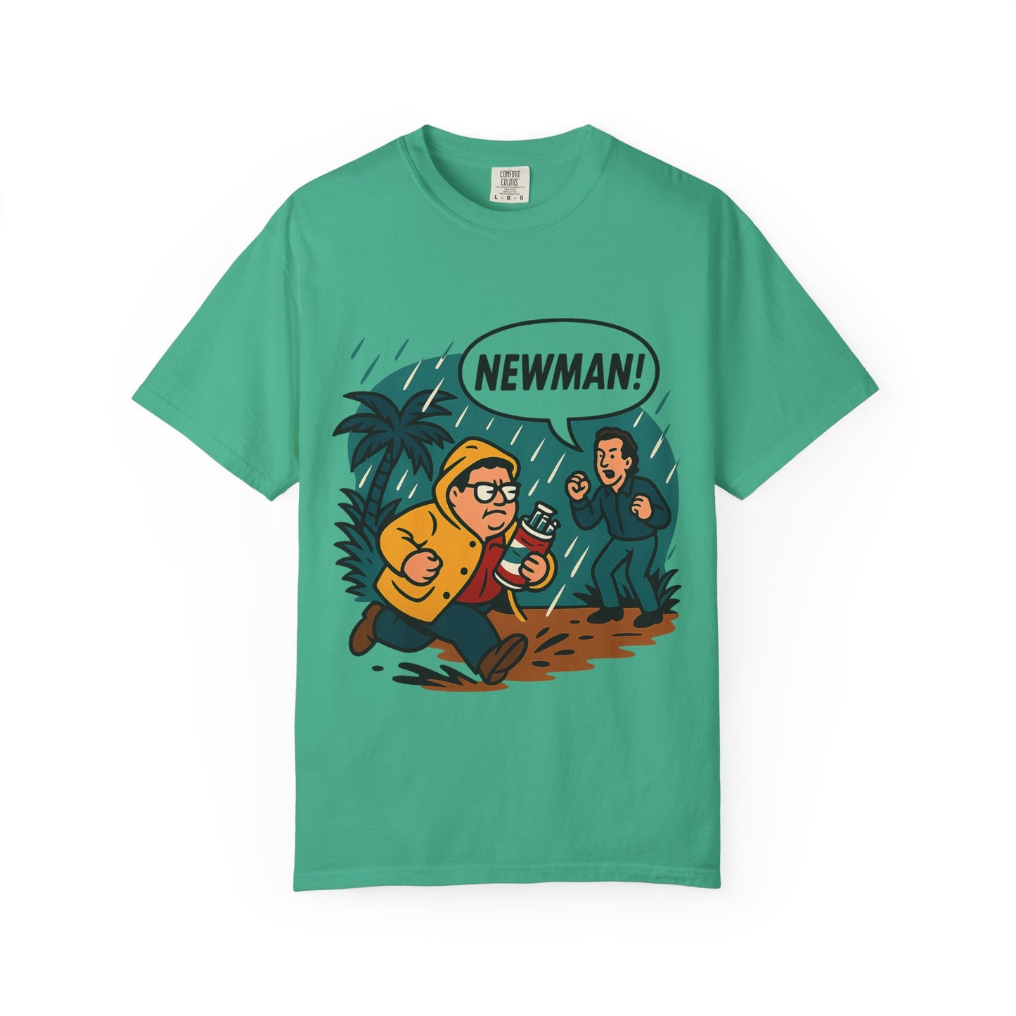 “Newman! Jurassic Crossover” Unisex T-Shirt – Seinfeld x Dino Adventure Parody Tee
