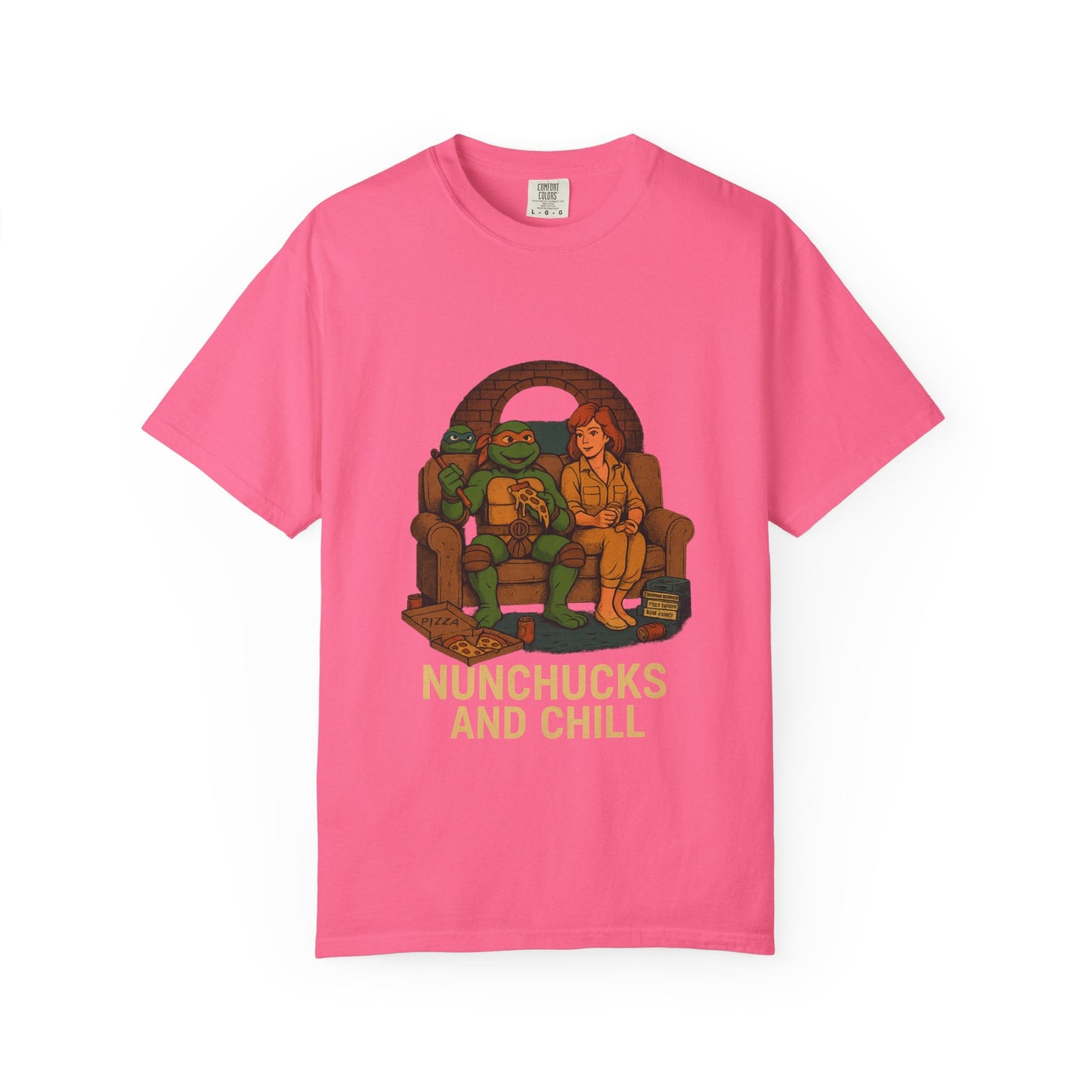 Nunchucks and Chill – TMNT Pizza Night Tee