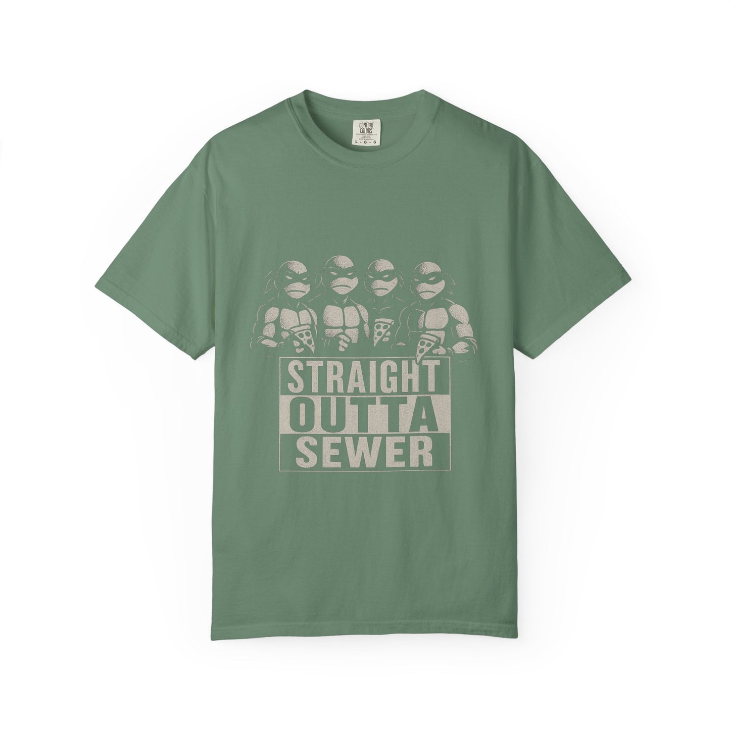 Straight Outta Sewer – Ninja Turtle NWA Parody T-Shirt