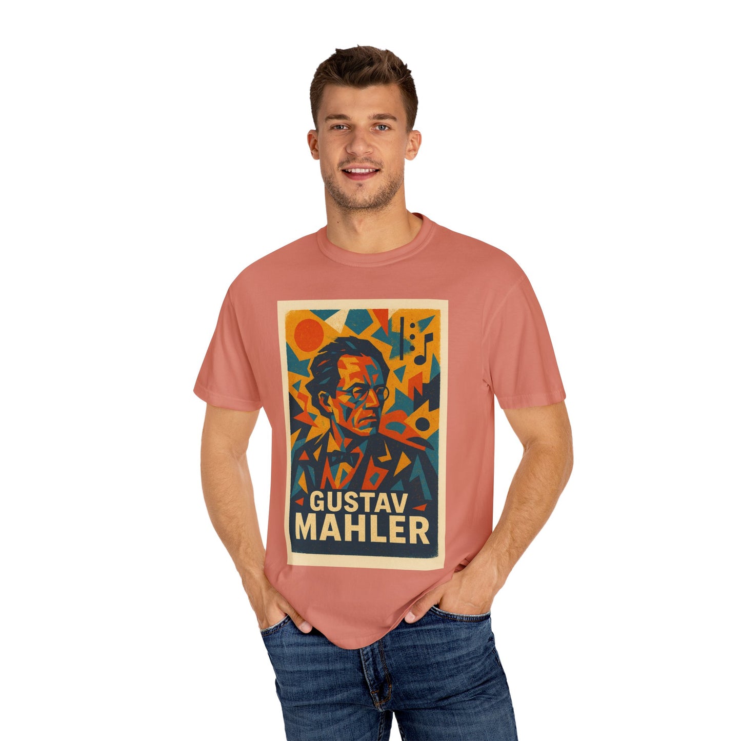 Gustav Mahler Vintage Art Tee – Bold Composer Shirt for Music Lovers