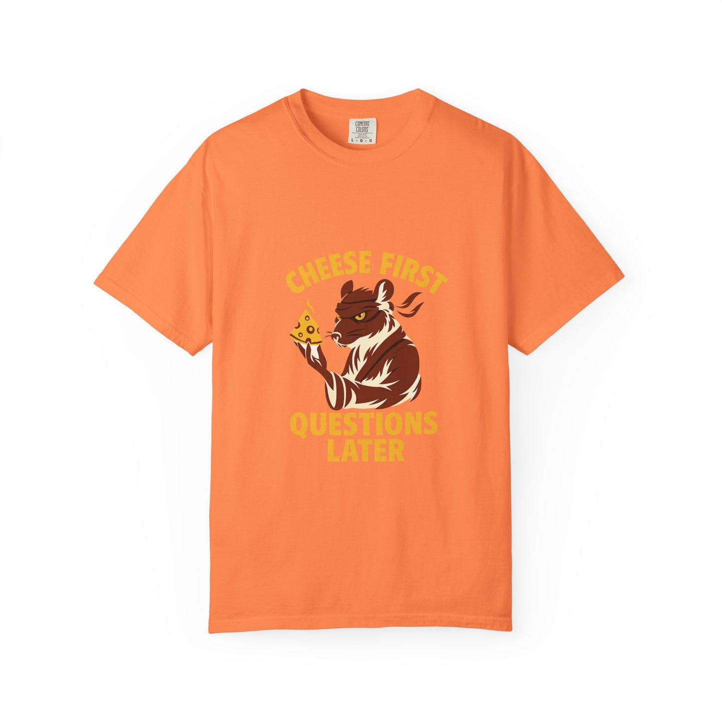 Cheese First. Questions Later. – Ninja Rat Stealth Tee