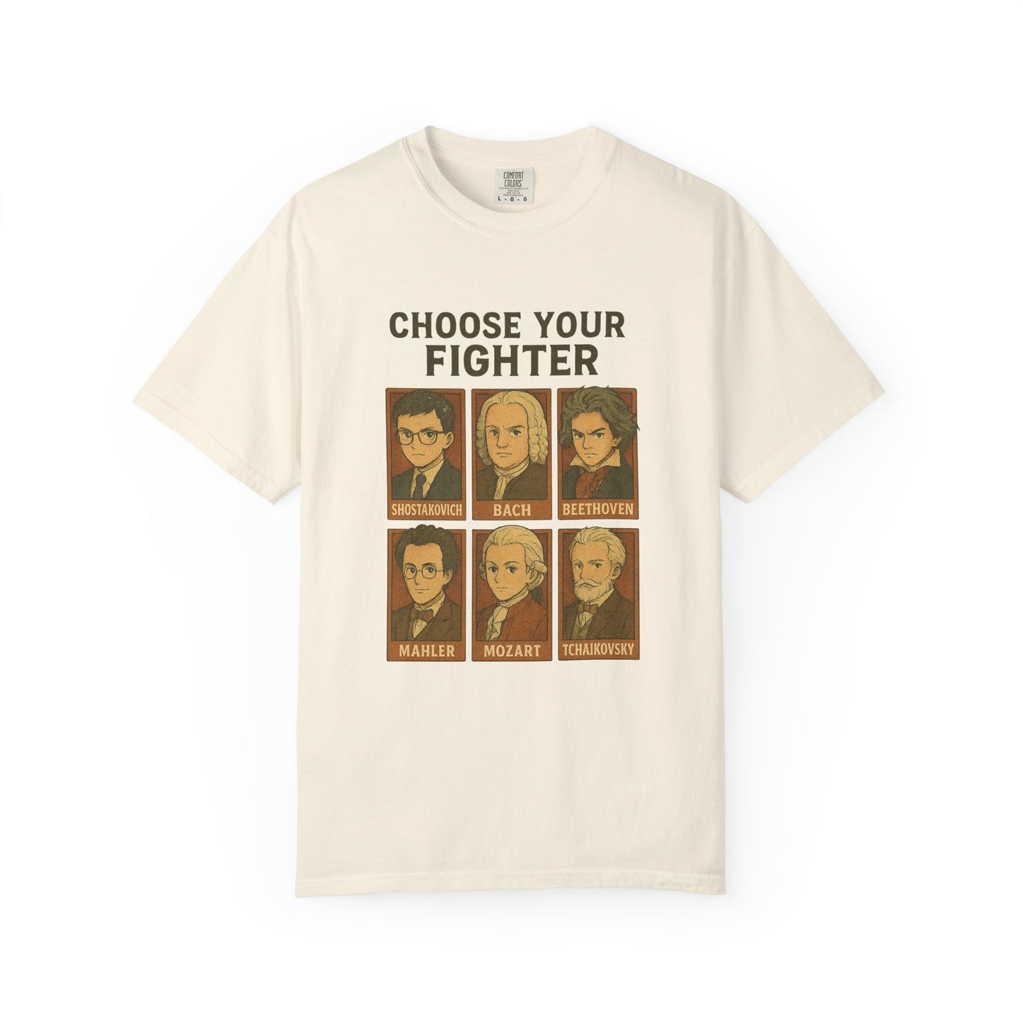 “Choose Your Fighter: Classical Legends Anime T-Shirt”