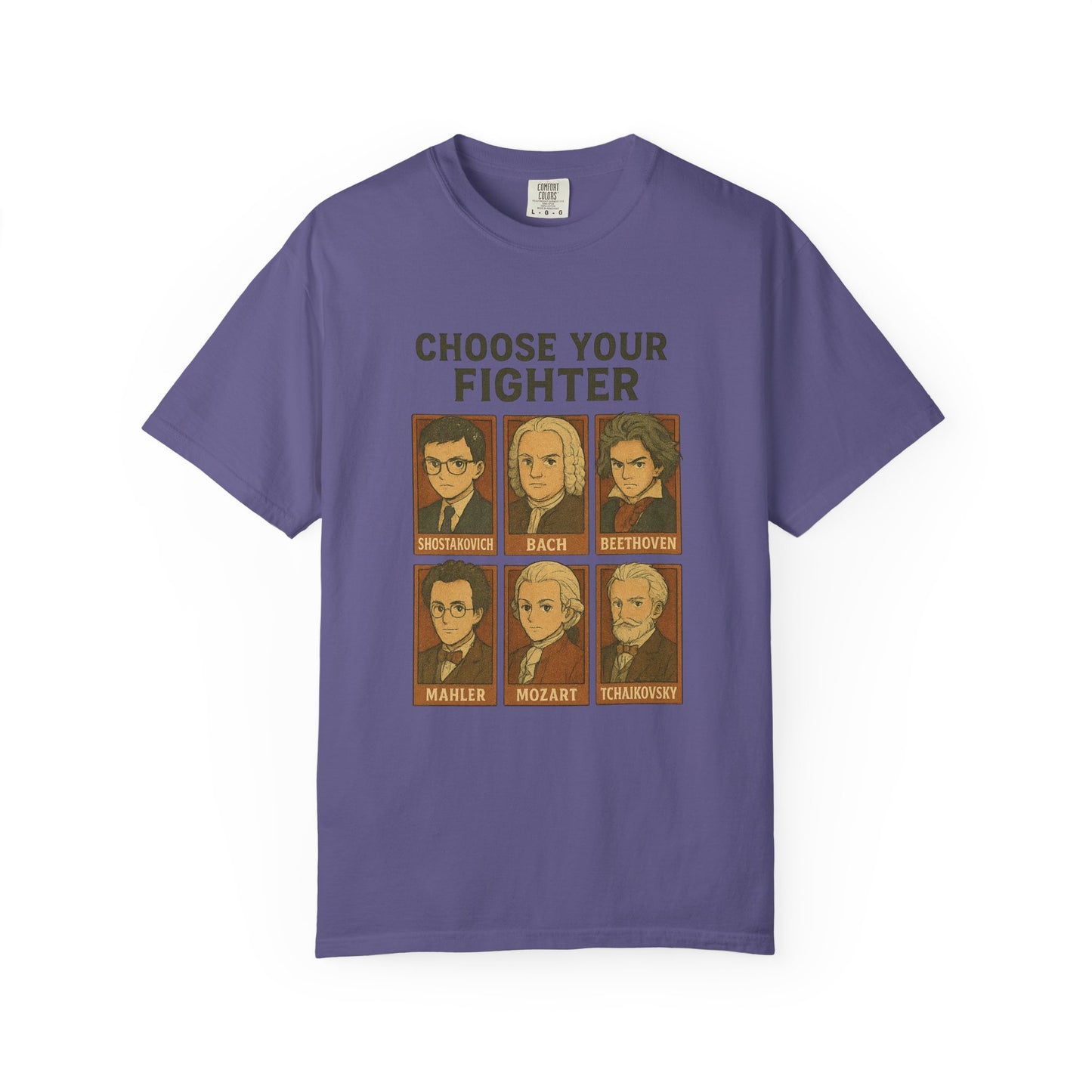 “Choose Your Fighter: Classical Legends Anime T-Shirt”