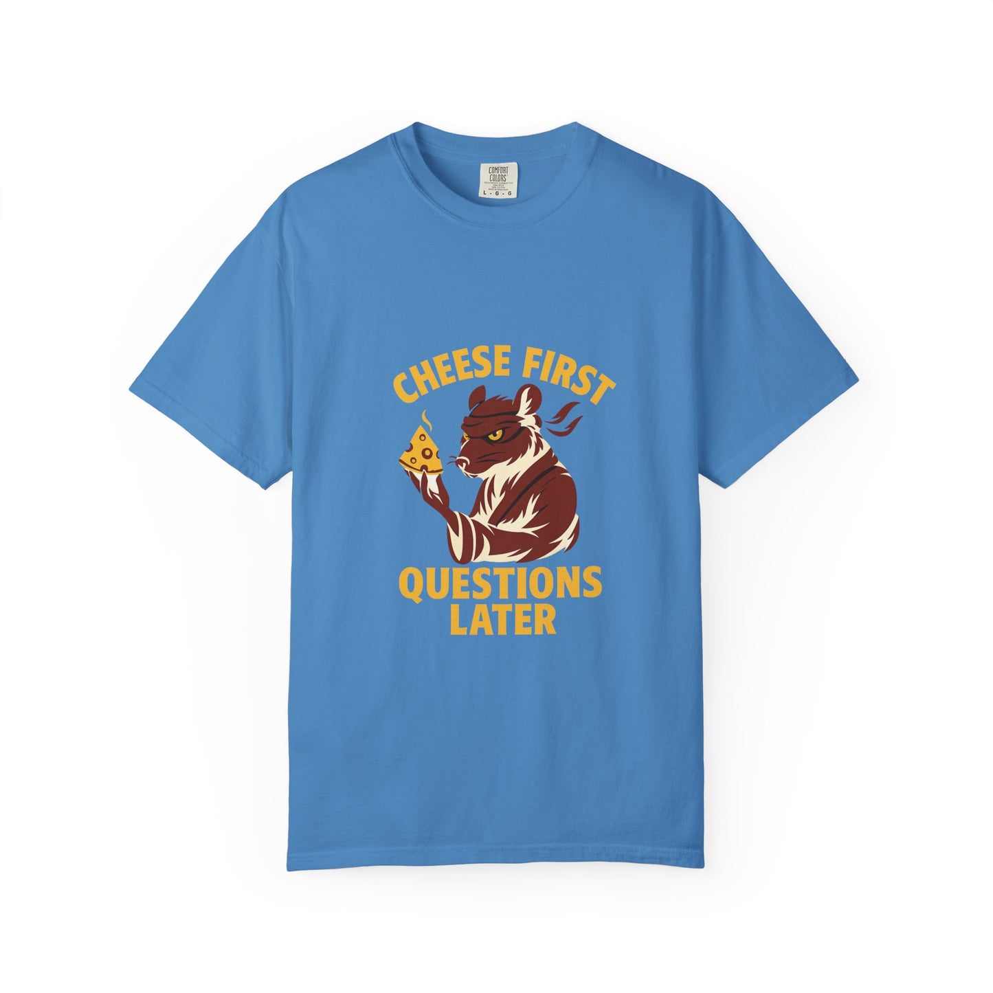 Cheese First. Questions Later. – Ninja Rat Stealth Tee