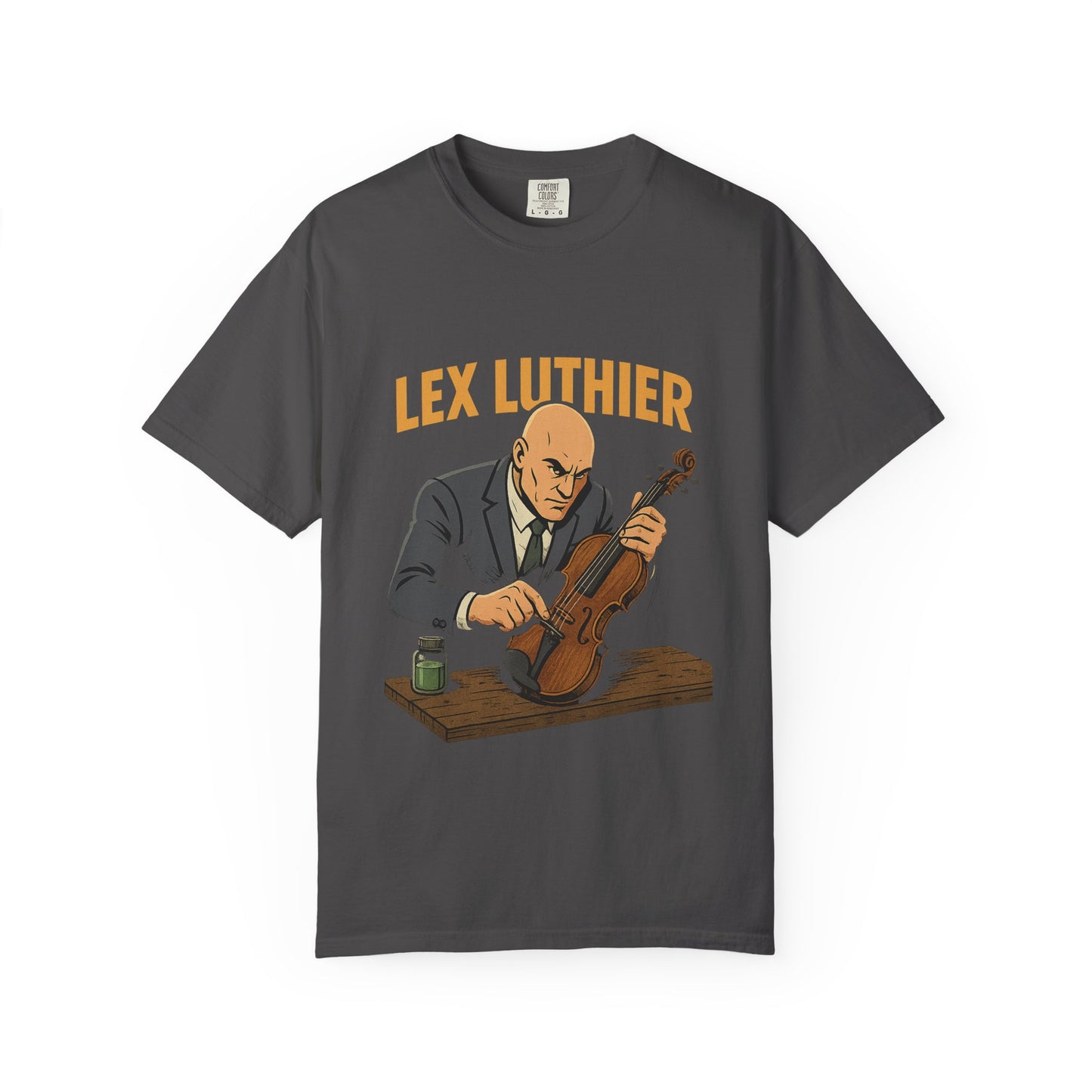 Lex Luthier – Comic Book Violin Villain T-Shirt