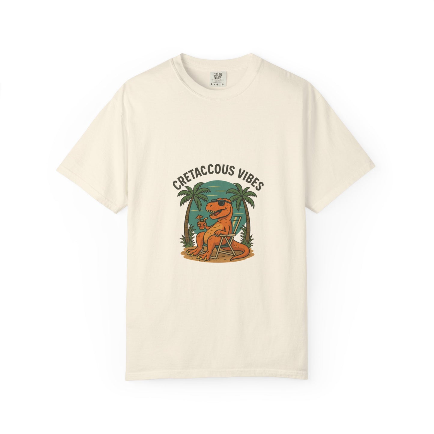Cretaceous Vibes Only – Retro Dinosaur Tee for Summer Chill & Prehistoric Thrills