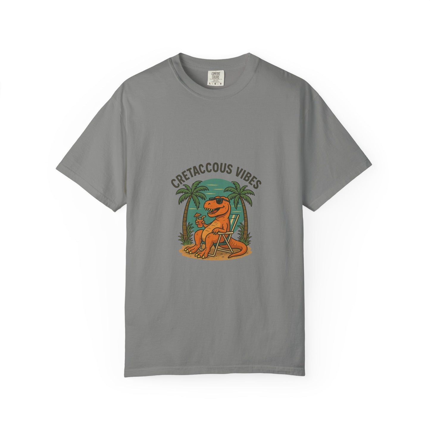 Cretaceous Vibes Only – Retro Dinosaur Tee for Summer Chill & Prehistoric Thrills