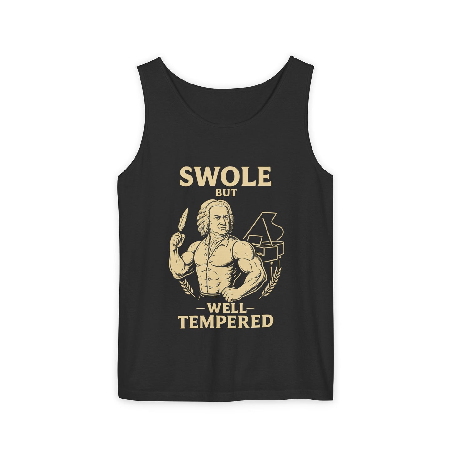 Swole But Well-Tempered Tank – Buff Bach Sleeveless Edition