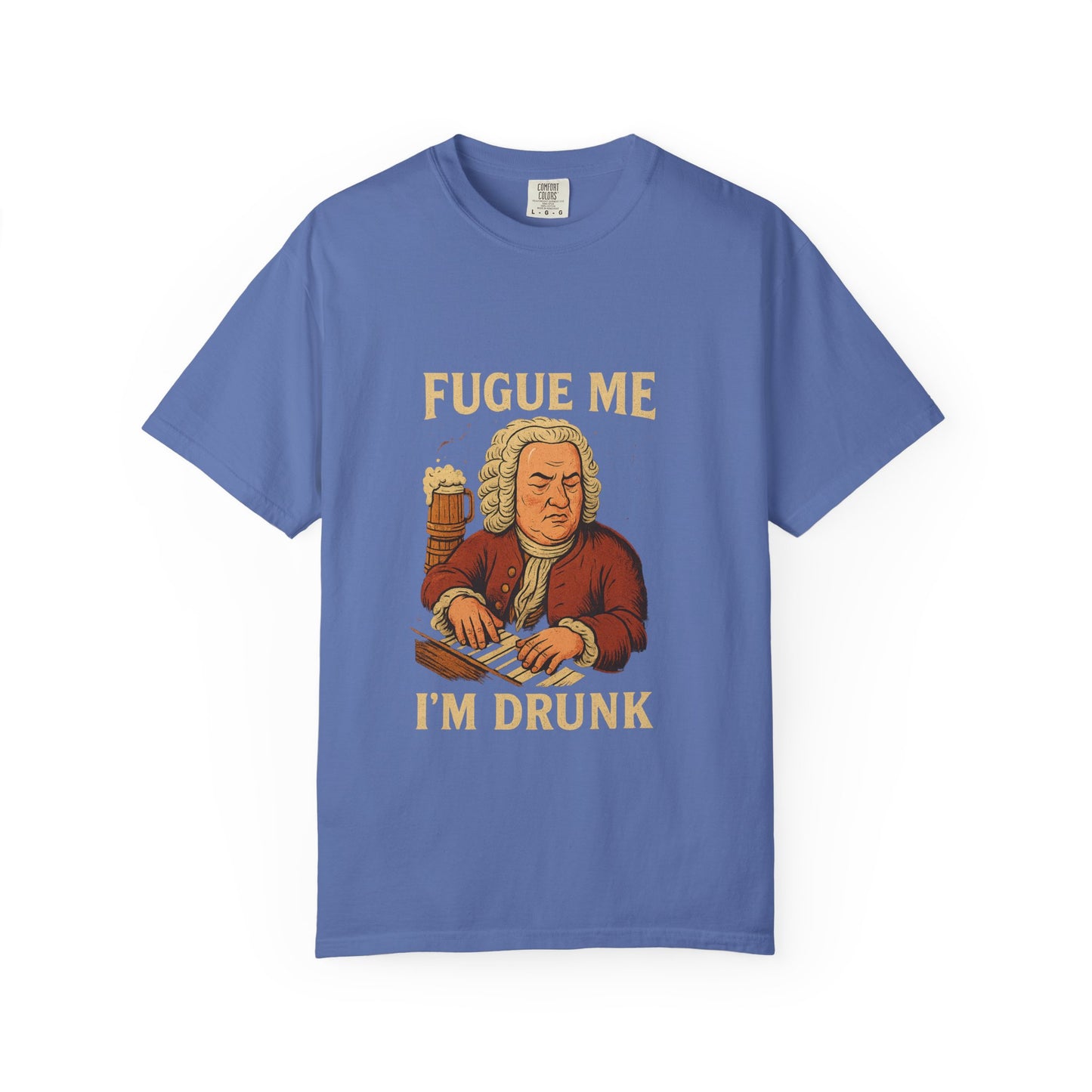 Bach Fugue Me Beer Funny Music-Themed Unisex T-Shirt, Casual Humor Tee, Gift for Musicians, Unique Party Shirt, Holiday Apparel, Comedy Shirt