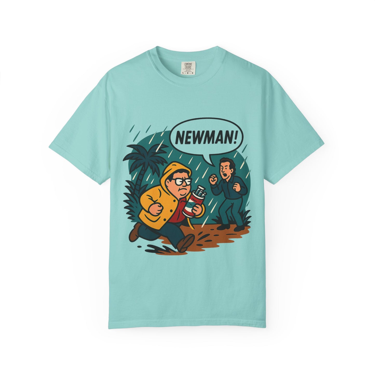 “Newman! Jurassic Crossover” Unisex T-Shirt – Seinfeld x Dino Adventure Parody Tee