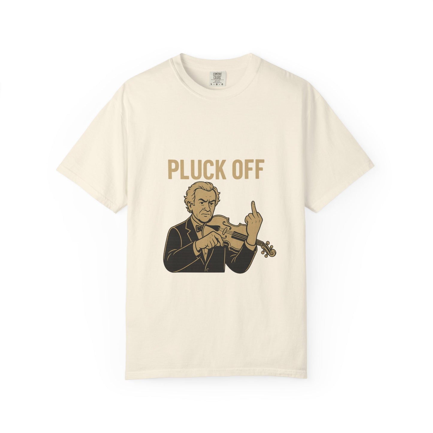 Pluck Off Violinist Tee – Classical Sass, Street-Class Attitude