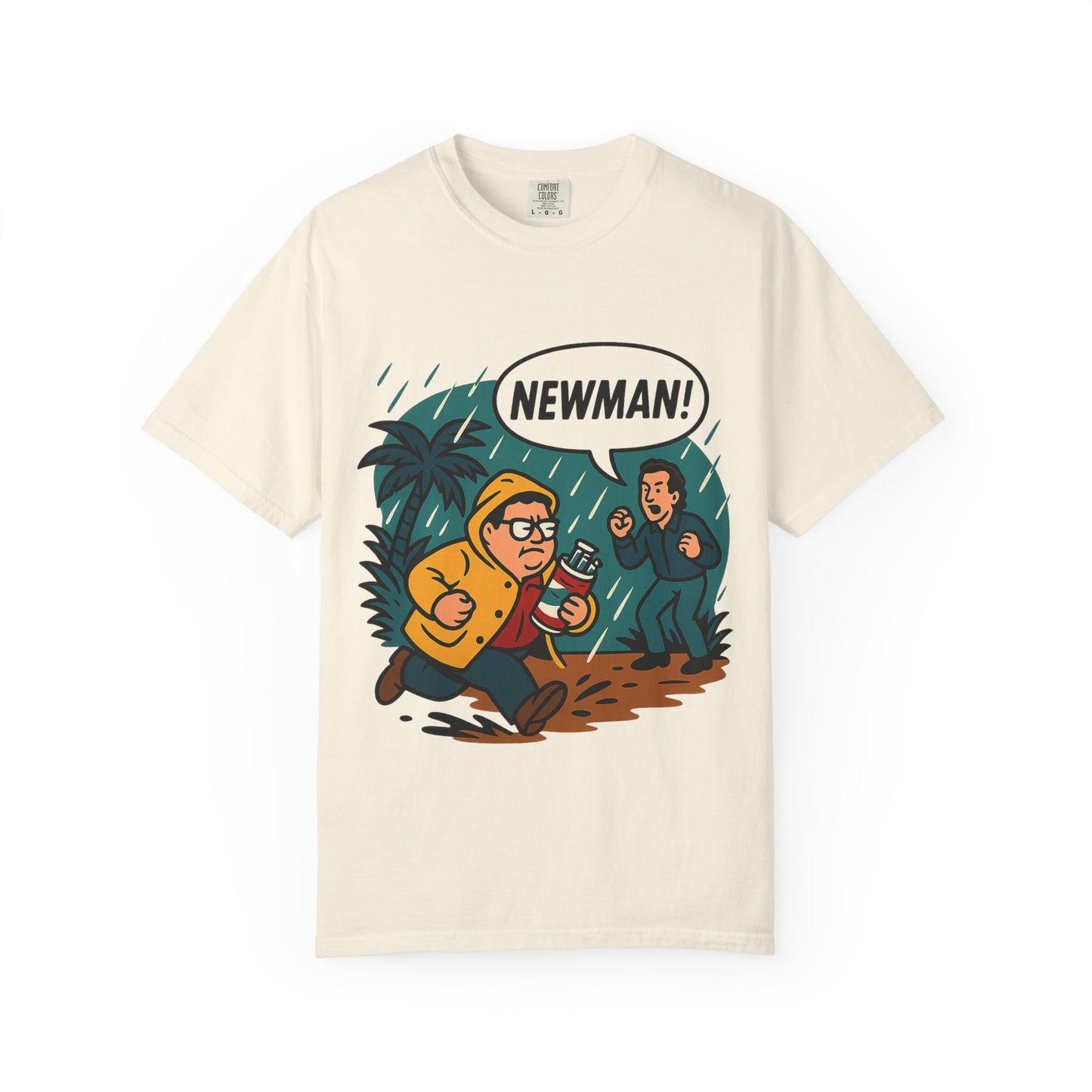 “Newman! Jurassic Crossover” Unisex T-Shirt – Seinfeld x Dino Adventure Parody Tee