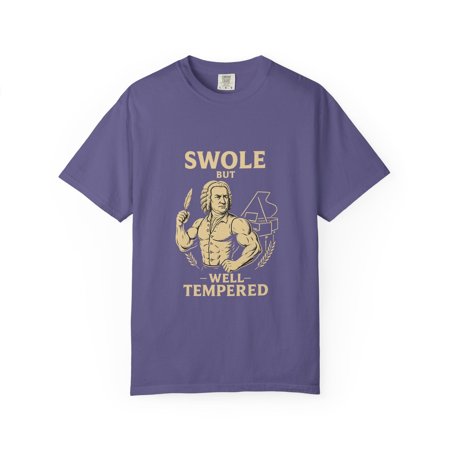 Swole But Well-Tempered Bach Tee – Funny Fitness Shirt for Musicians & Gym Lovers