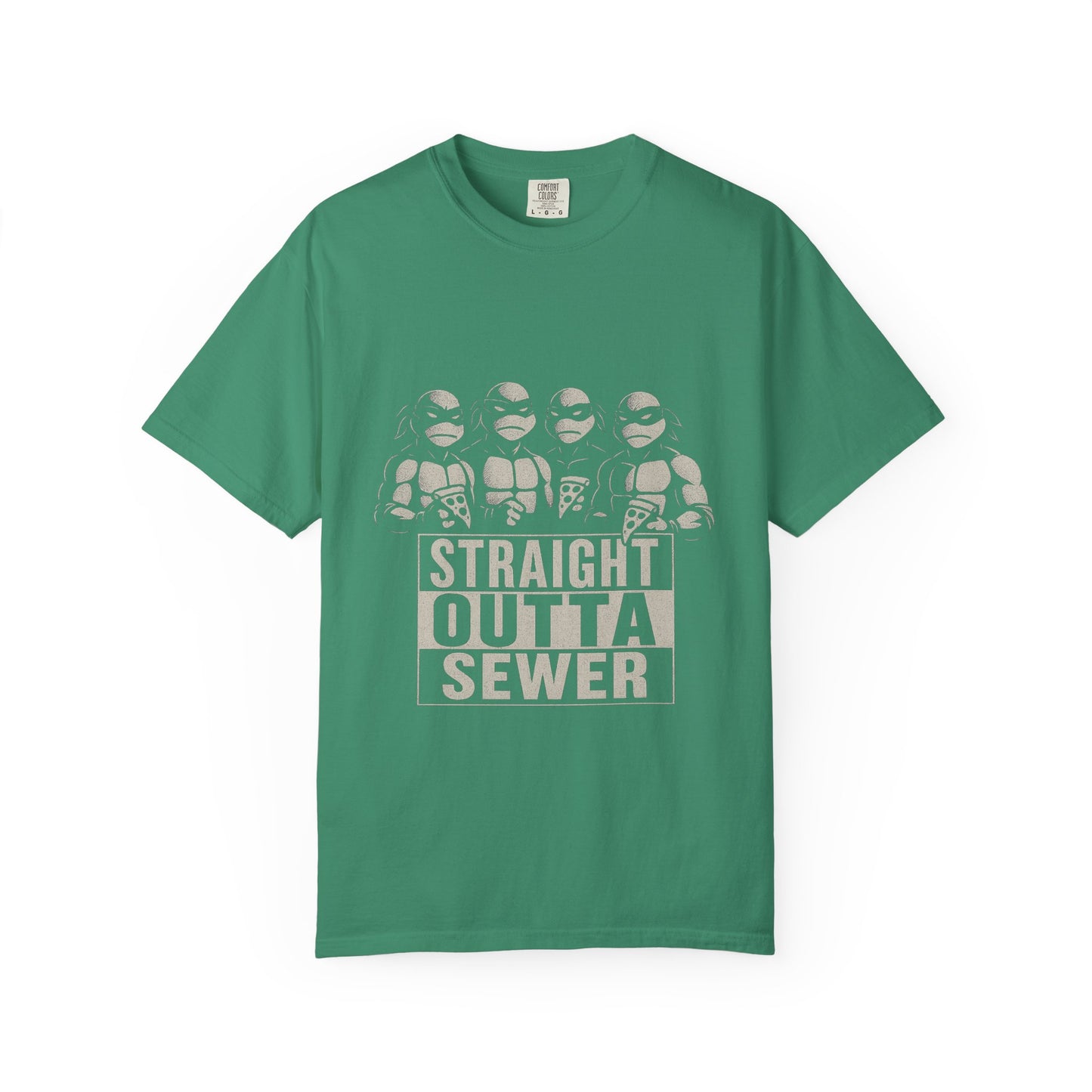 Straight Outta Sewer – Ninja Turtle NWA Parody T-Shirt