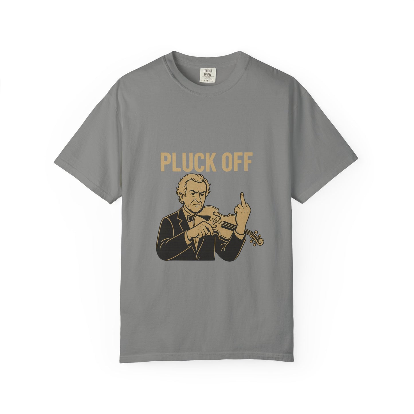 Pluck Off Violinist Tee – Classical Sass, Street-Class Attitude