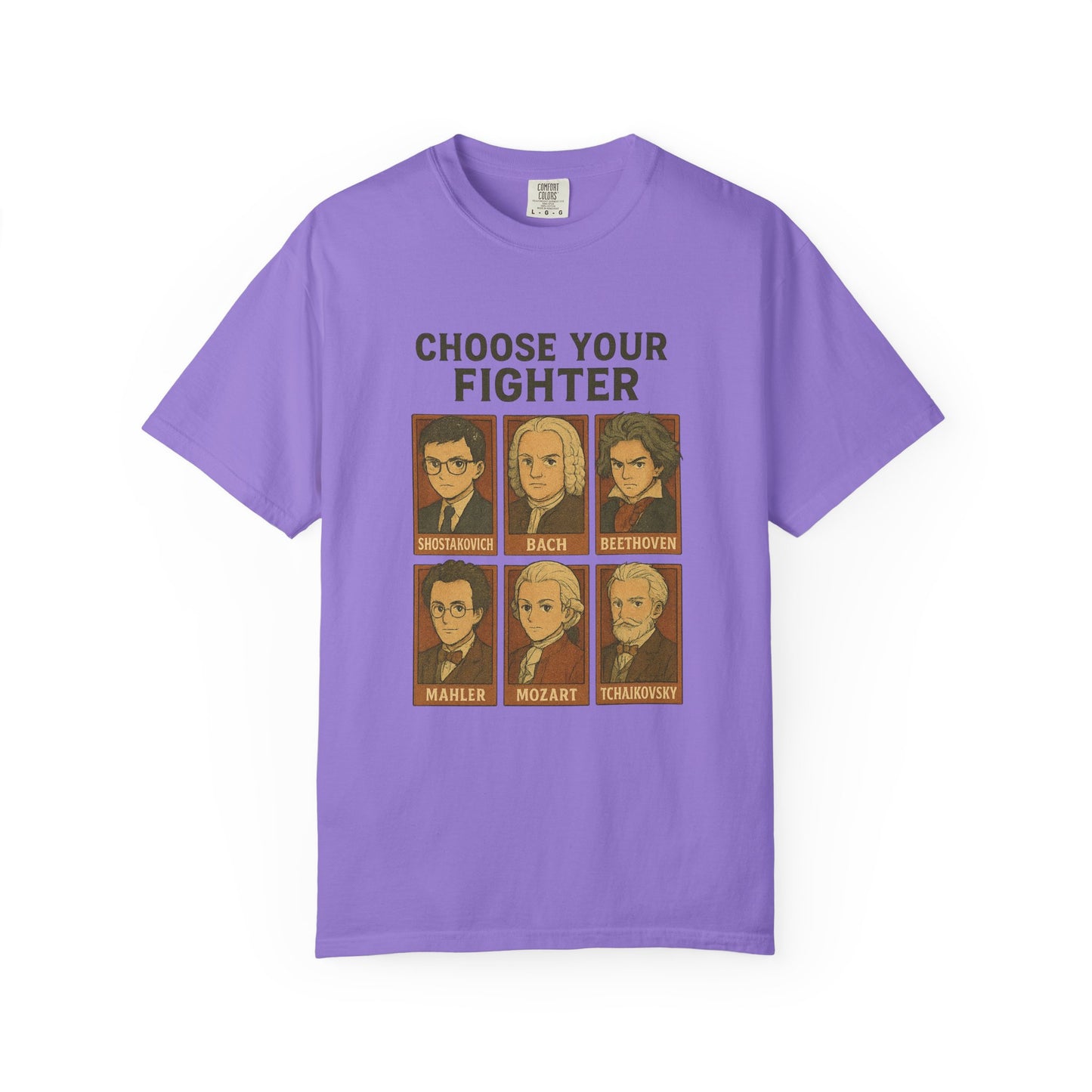 “Choose Your Fighter: Classical Legends Anime T-Shirt”