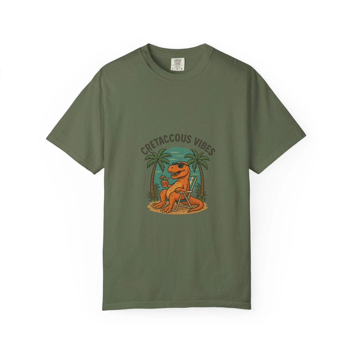 Cretaceous Vibes Only – Retro Dinosaur Tee for Summer Chill & Prehistoric Thrills