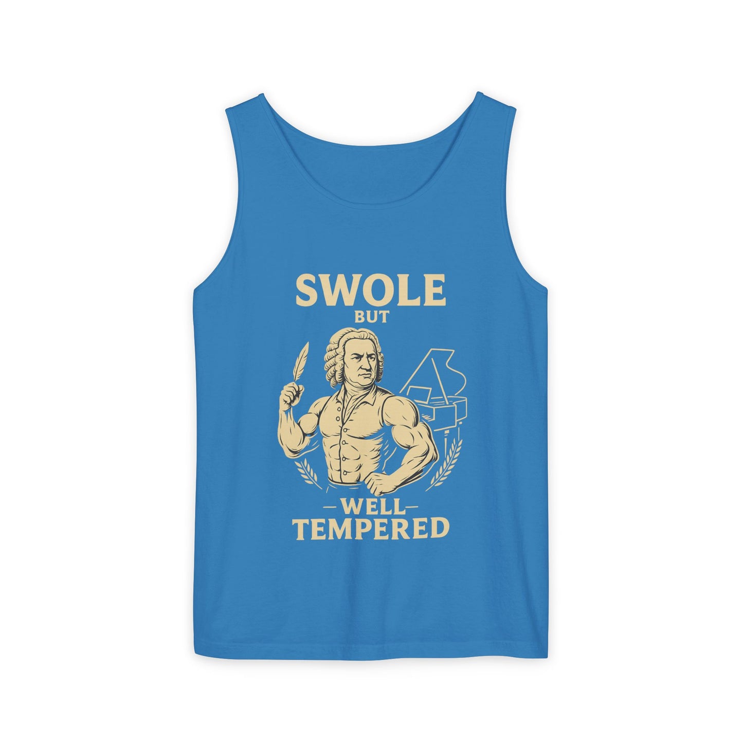 Swole But Well-Tempered Tank – Buff Bach Sleeveless Edition