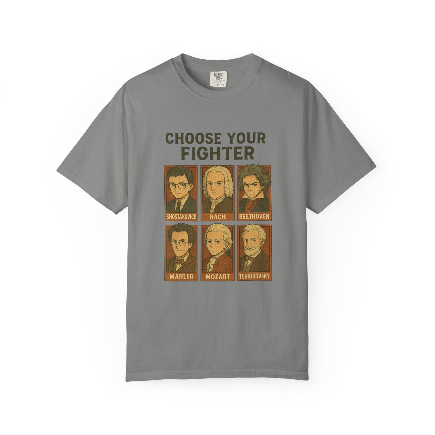“Choose Your Fighter: Classical Legends Anime T-Shirt”