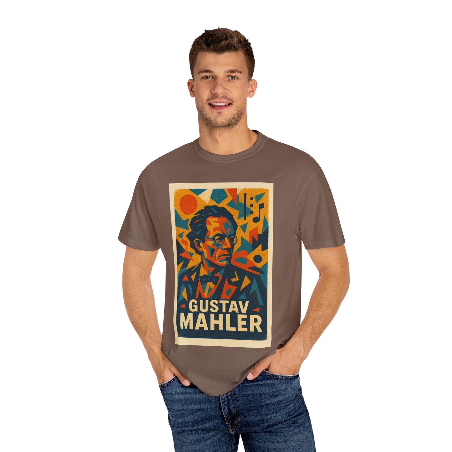 Gustav Mahler Vintage Art Tee – Bold Composer Shirt for Music Lovers