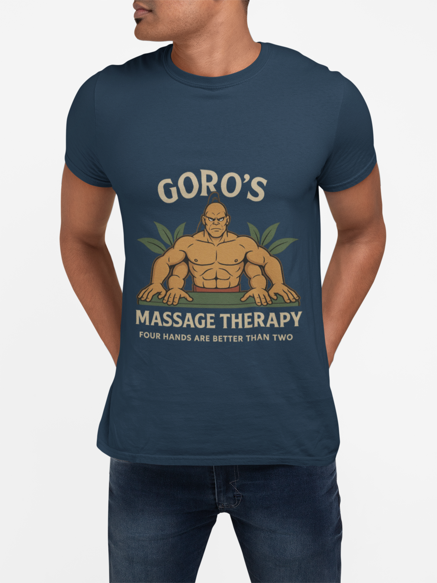Goro’s Massage Therapy T-Shirt – Four Hands Are Better Than Two