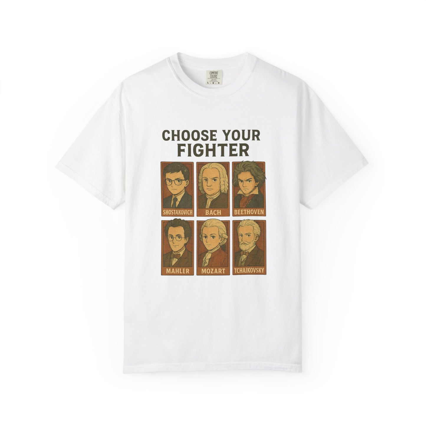 “Choose Your Fighter: Classical Legends Anime T-Shirt”