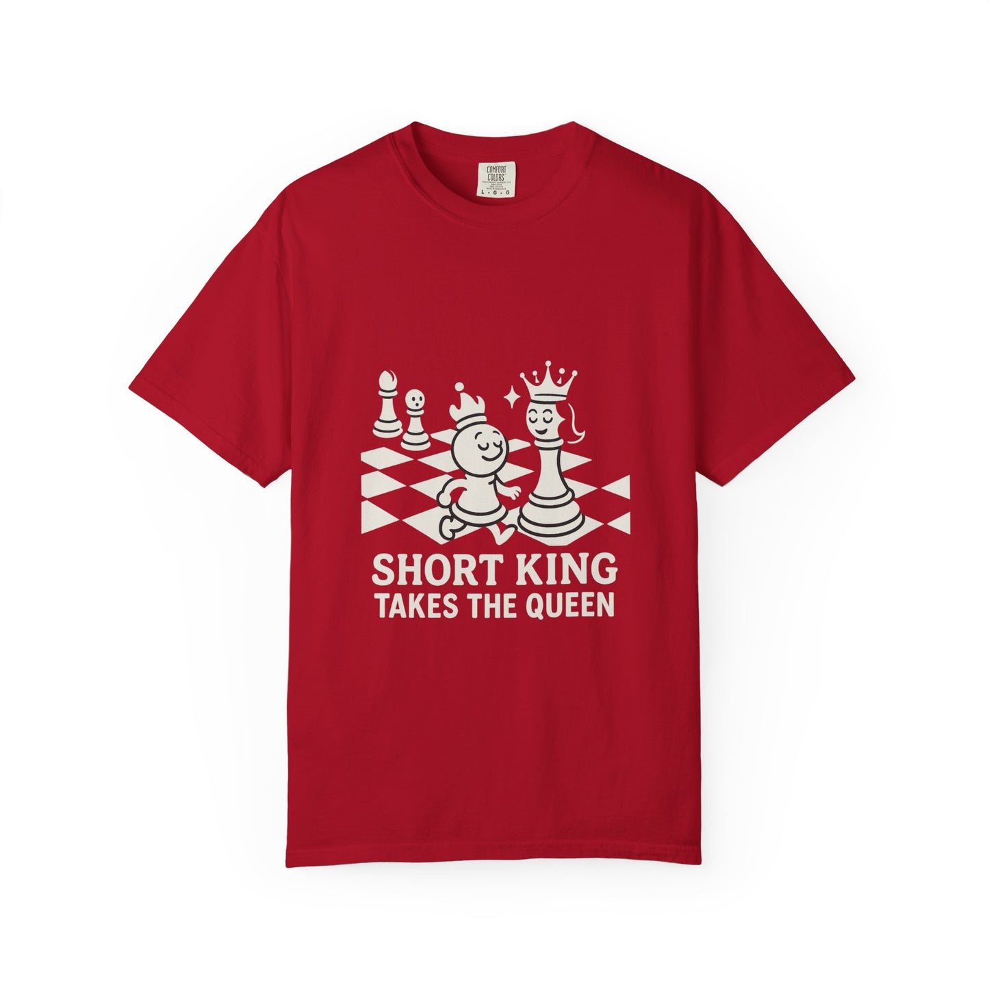 Short King Takes the Queen – Funny Chess Love T-Shirt