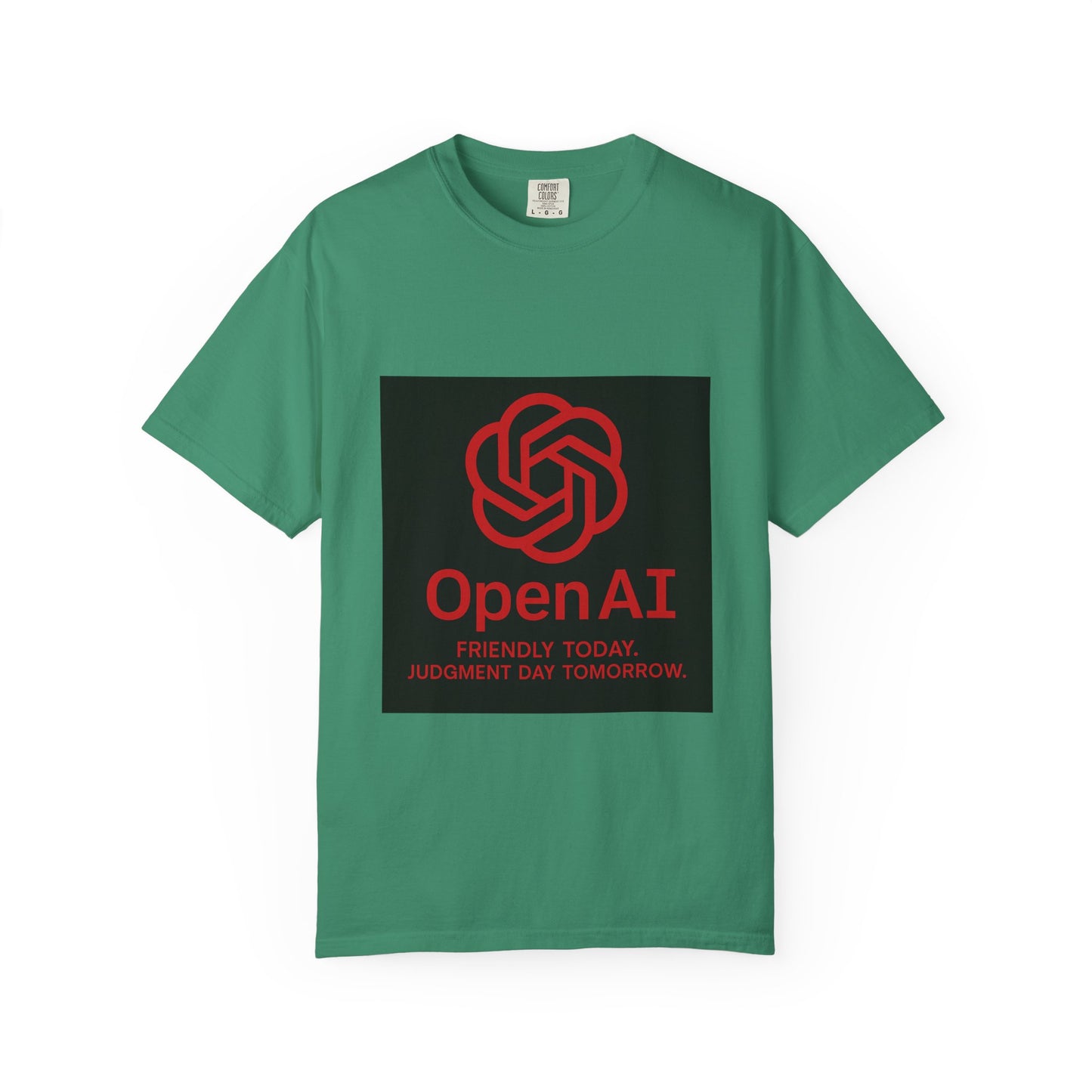 OpenAI Judgment Day Tee – Funny AI Parody Shirt, Tech Humor Graphic Tee