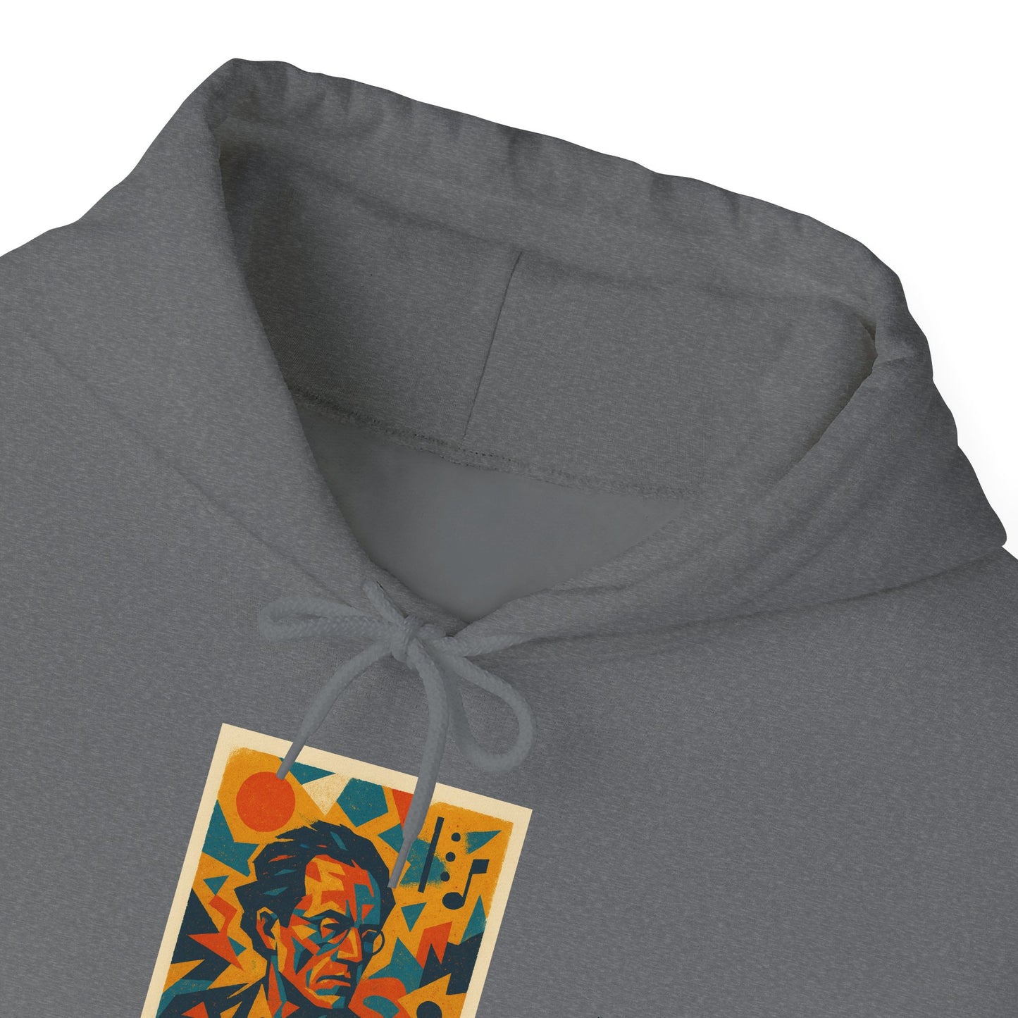 Gustav Mahler Artsy Hoodie, Unisex Music Lover Sweatshirt, Gift for Musicians, Warm Graphic Hoodie, Vintage Style Hoody