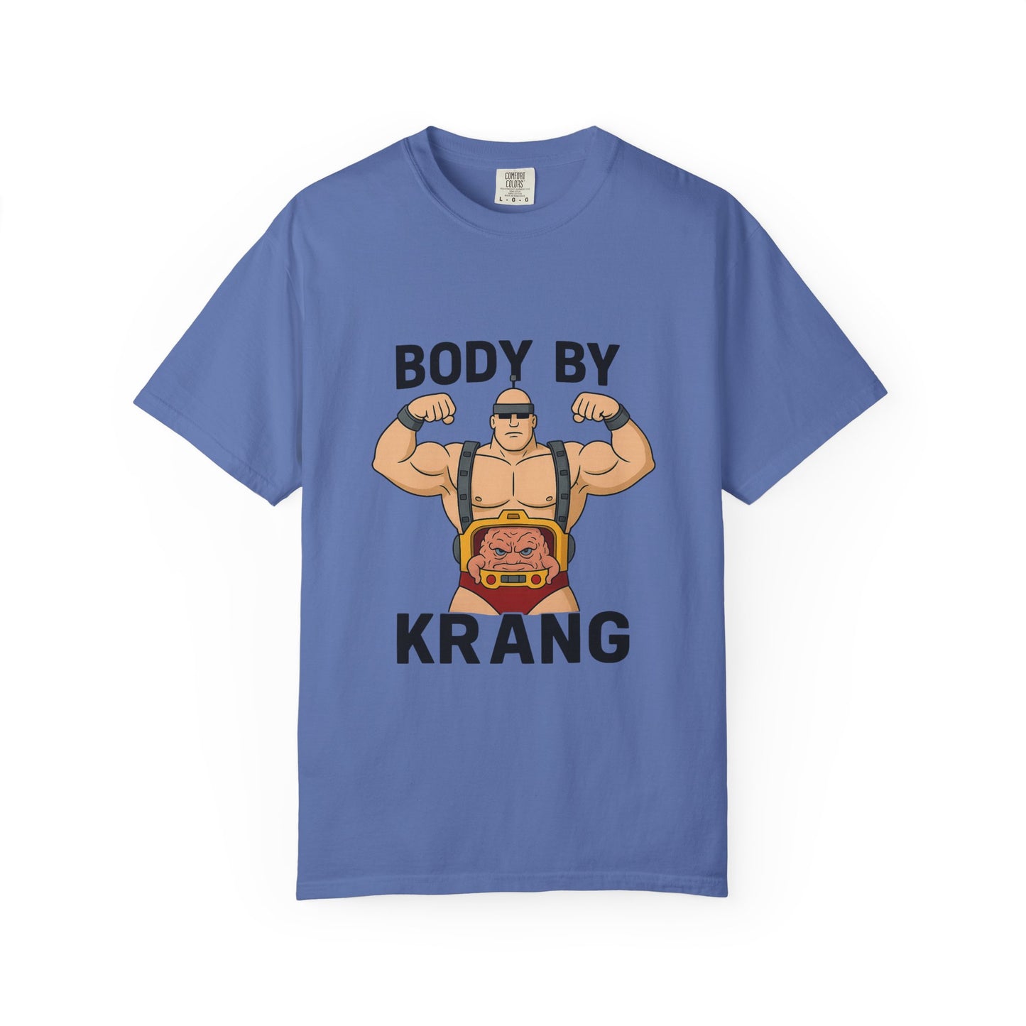 Body by Krang – Flexing Android Villain T Shirt