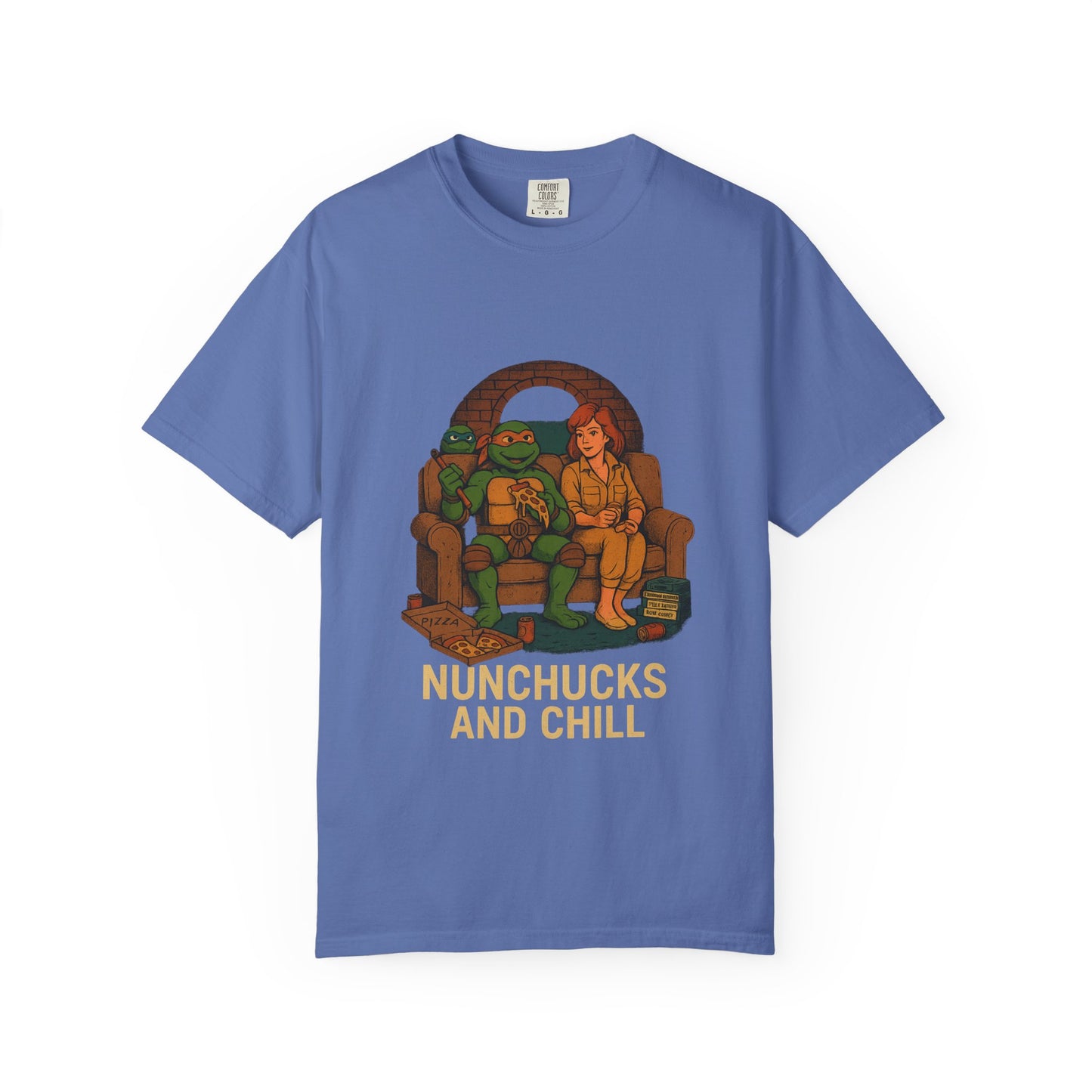 Nunchucks and Chill – TMNT Pizza Night Tee
