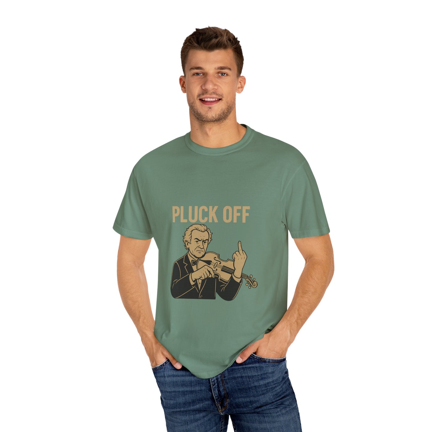 Pluck Off Violinist Tee – Classical Sass, Street-Class Attitude
