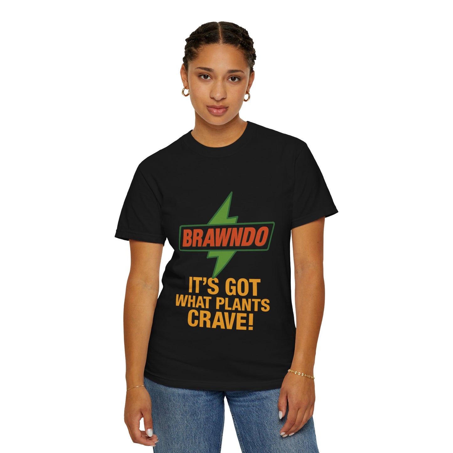 BRAWNDO “It’s Got What Plants Crave!” Unisex Graphic Tee