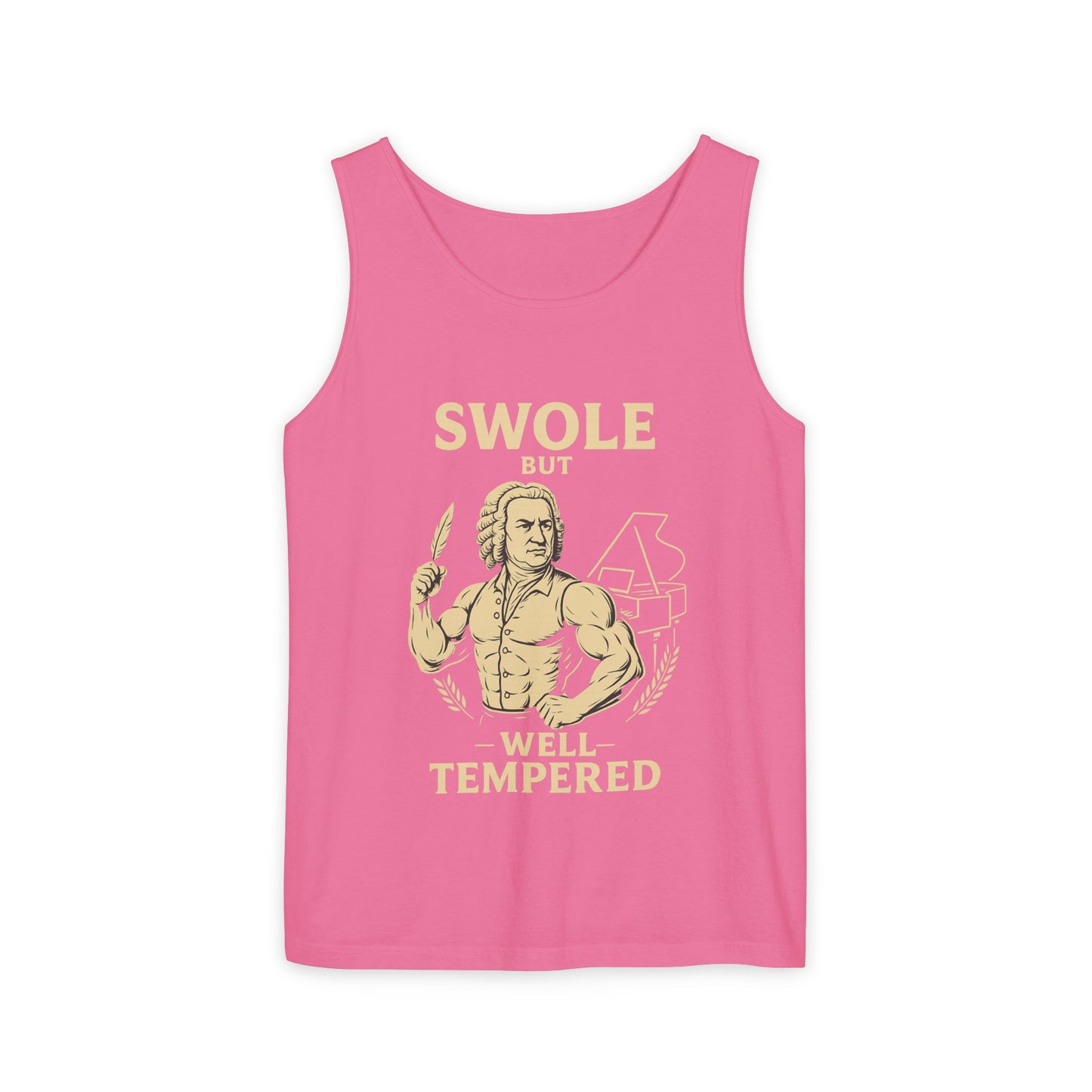 Swole But Well-Tempered Tank – Buff Bach Sleeveless Edition