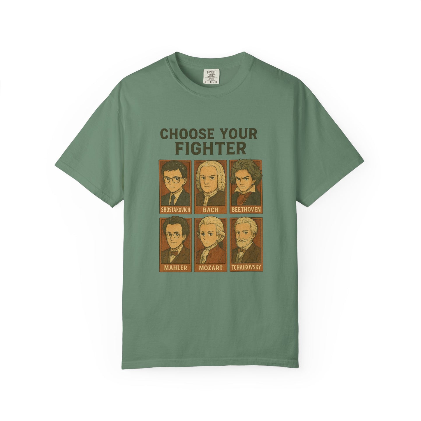 “Choose Your Fighter: Classical Legends Anime T-Shirt”