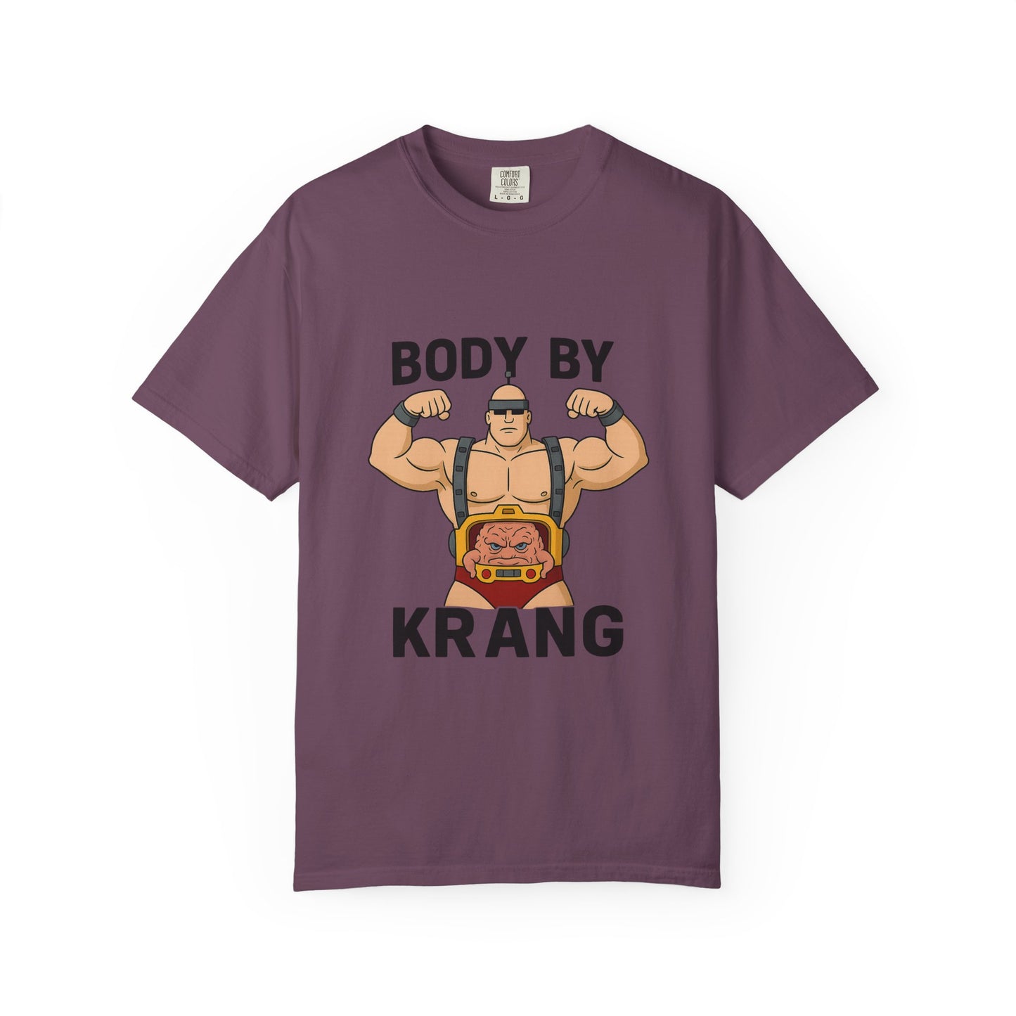 Body by Krang – Flexing Android Villain T Shirt