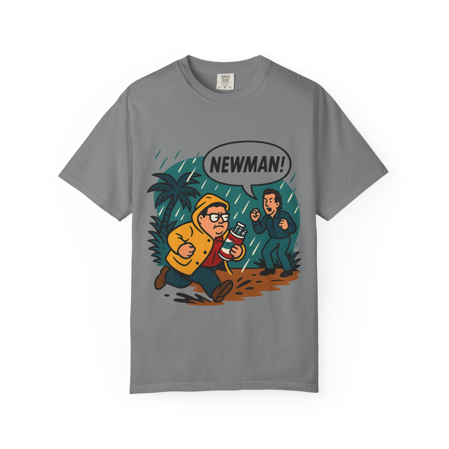 “Newman! Jurassic Crossover” Unisex T-Shirt – Seinfeld x Dino Adventure Parody Tee