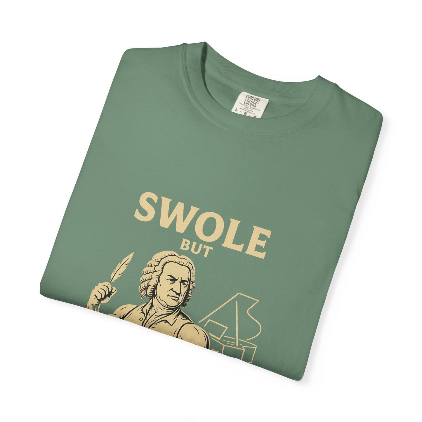 Swole But Well-Tempered Bach Tee – Funny Fitness Shirt for Musicians & Gym Lovers