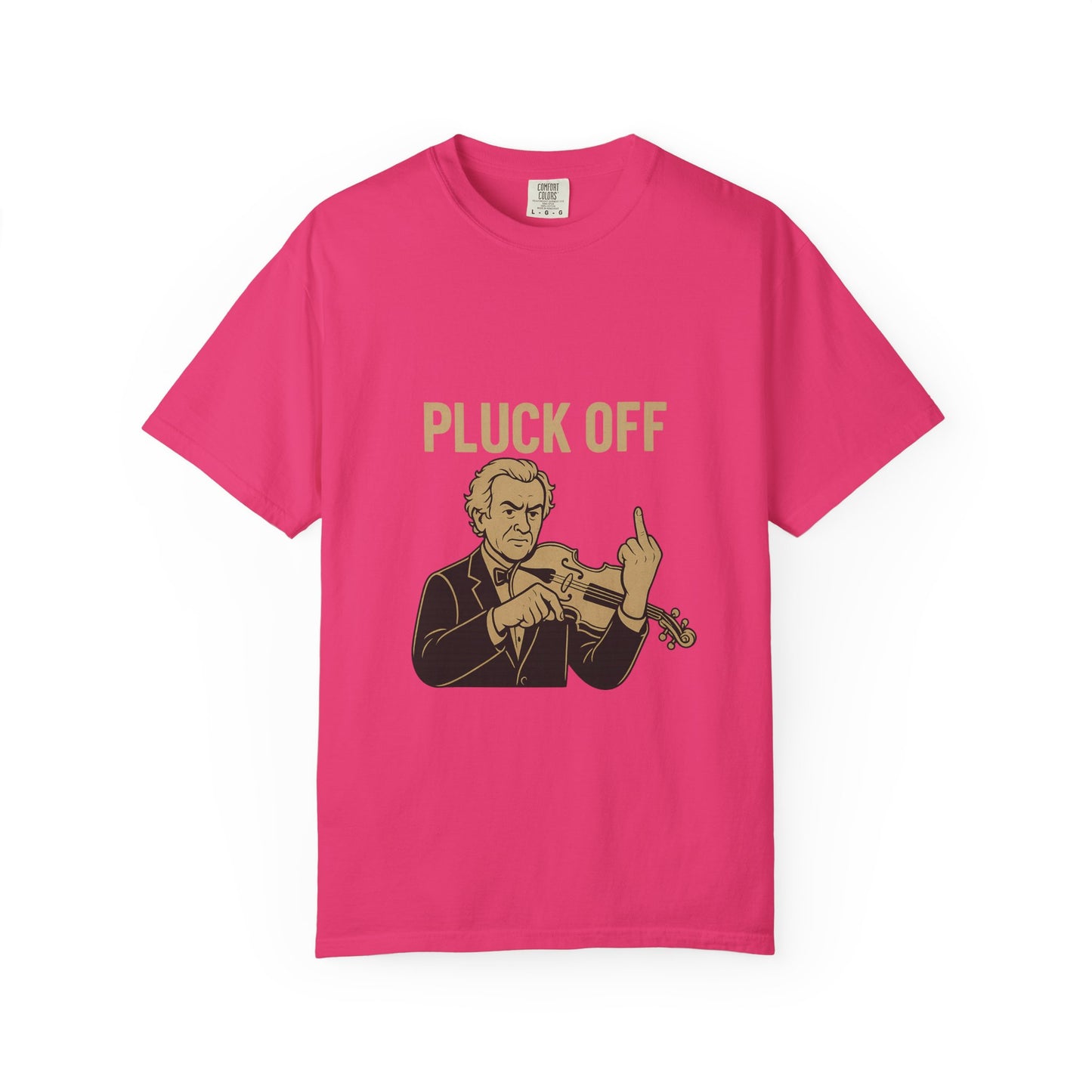 Pluck Off Violinist Tee – Classical Sass, Street-Class Attitude